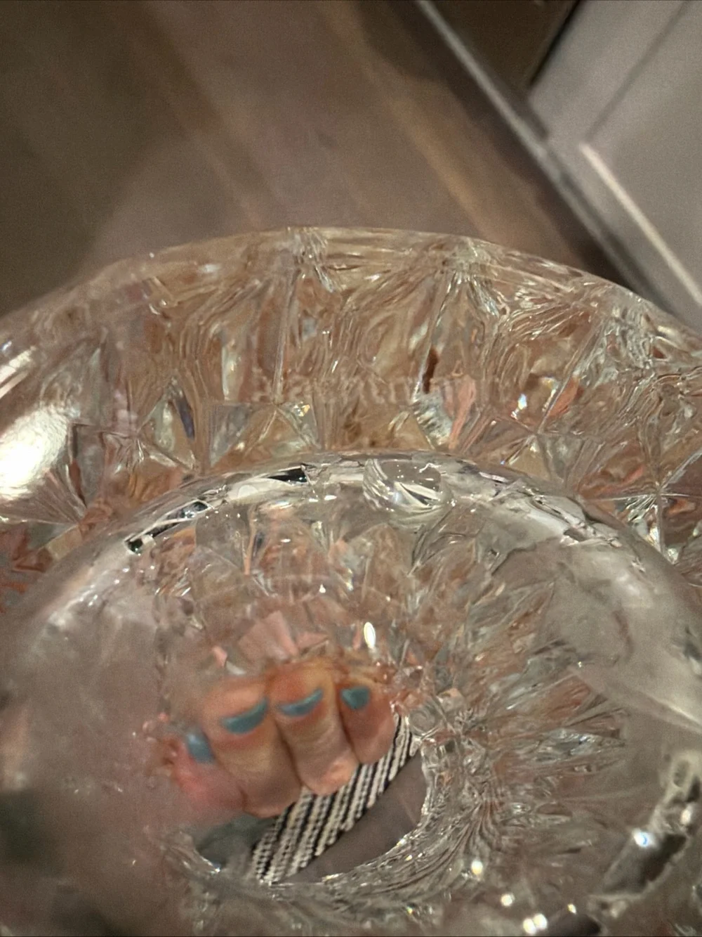 Nachtmann Quartz Crystal Oval Vase 6.25”